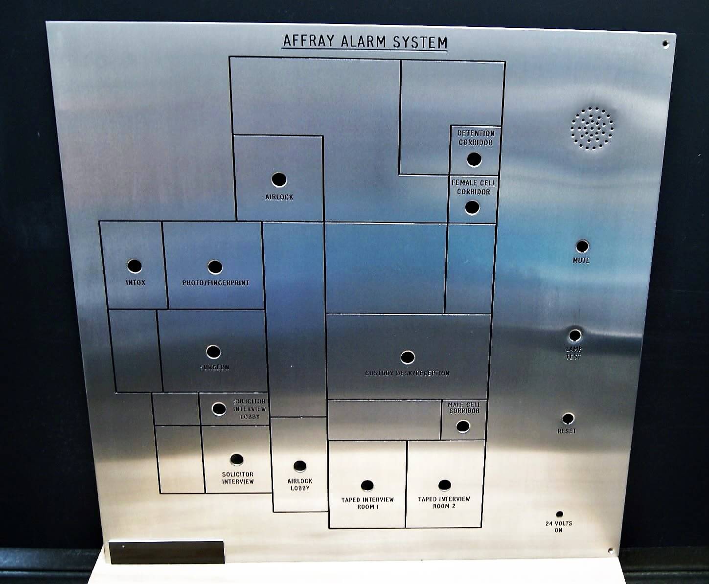 engraved alarm system